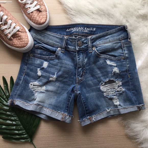 American Eagle Outfitters Pants - American Eagle Super Super Stretch Jean Shorts